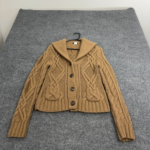 Crew cardigan womens brown - j,
