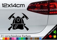 Feuerwehrhelm Sticker Aufkleber Firefighter Helmet Aufkleber Emblem JDM 14x12cm