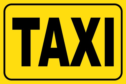 Blechschild 20x30 taxi - 20x30,