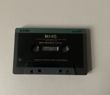 TDK MA - XG 60 MIN.METALL AUDIO CASSETTE METAL BIAS DUAL METALL RECORDED