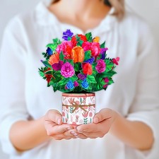 Pop Up Blumenkarte,3D Pop Up