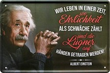 Blechschild Albert Einstein