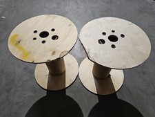 2er Set Kabeltrommel, Kabelspule Leerspule, Holz 40 cm, Basteln/Tisch "Klasse C"