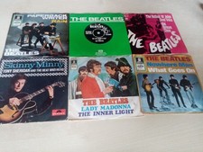 6 x KONVOLUT SINGLES-THE BEATLES-APPLE-PARLOPHONE-ODEON-