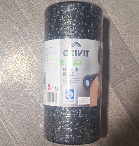 Crivit fitnessrolle schwarz - schwarz, 32