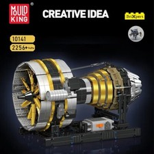 Mould King Mechanisches Flugzeug Strahltriebwerk Li-Ion angetrieben Modellflugzeug2256pcs