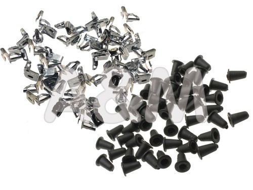 50x clip gummitüllen - +,