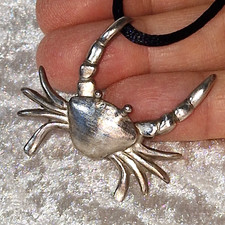 Krabbe, Krebs Anhänger, 925er