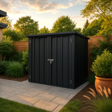 Aluminiumbox für Geräte, Mülltonnen & weiteres | Wetterfest | 147x86x134/124 cm