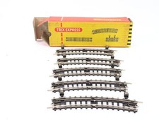 Trix Express H0 733 Gleismaterial 5x Trenngeleis gebogen Pappschwellen OVP