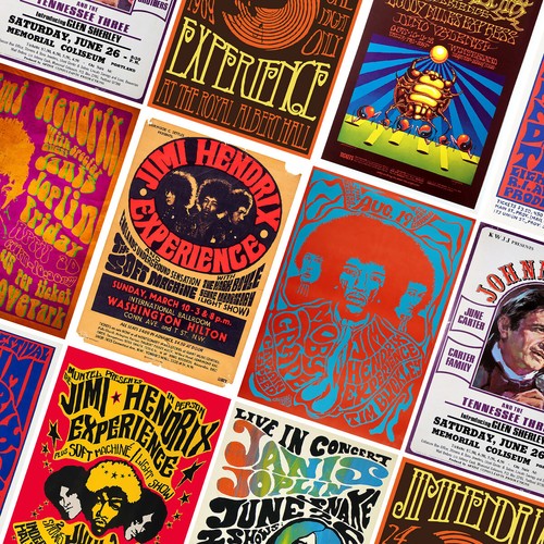 Jimi hendrix konzert poster - jimi,