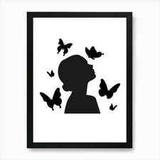 Silhouette einer Frau mit