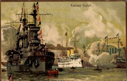 Deutsches kriegsschiff - ak,