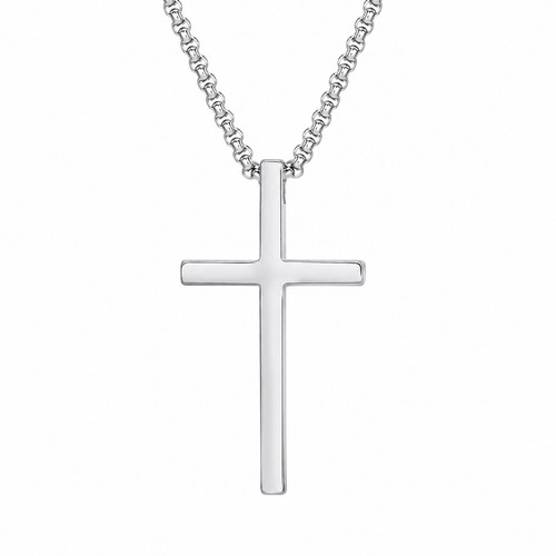 Kreuz halskette silber - halskette, 60