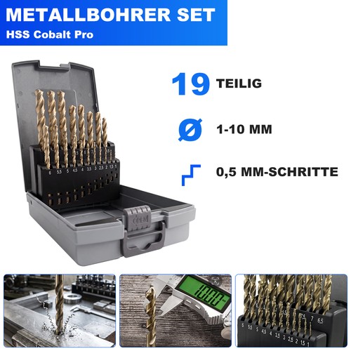 Set metallbohrer hss - metallbohrer, hss-e