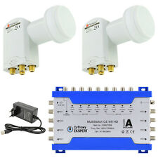 TechniSat Multischalter 9/8 SAT Multiswitch 2 OPTICUM Quattro LNB ► 8 Teilnehmer