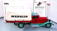 Modellauto Märklin Replik 1992, LKW  mit Stoffplane , 1:16, komplett aus Blech