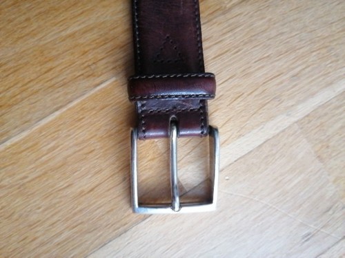 Brauner ledergürtel 90cm - ledergürtel,