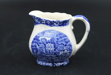 Palissy Thames River Scenes blau "The Seat of the Duke" Milchkännchen H 8 cm