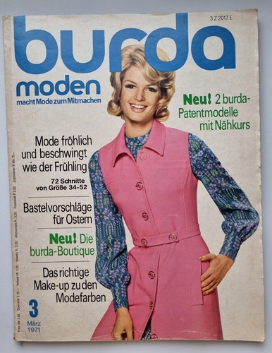 Burda moden 1971 komplett - moden, 3/1971