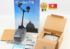 [Unbenutzt in Box mit Koffergurt] Contax T3 Titansilber analoge Kleinbildkame...