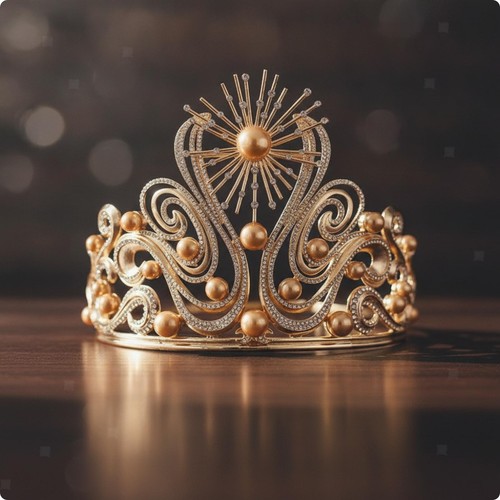 Brautkrone barock strass - brautkrone,