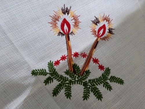 Weihnachtsdecke aus omas - aus,