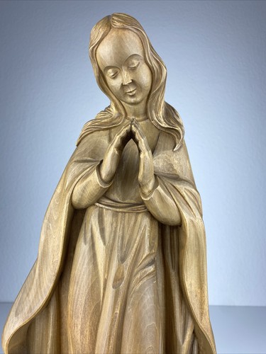 Heiligenfigur holz geschnitzt - heiligenfigur,
