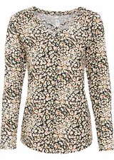 Langarmshirt Gr. 32/34 Braun