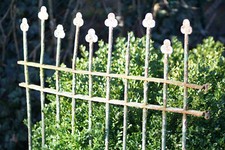 Zaunfeld Alter Zaun Schmiedeeisern Rankhilfe 