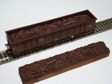 H0 Ladegut Eisen Schrottladung rostig,für 4achs. off. Güterwag.Fleischmann EANOS