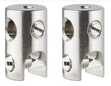  Paulmann WS L&E Seilklotz Seilsysteme 2er Pack max.150W/Stange max.300W Chrom 1