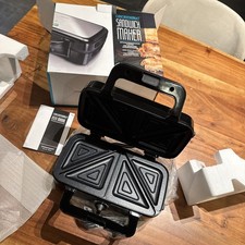 Sandwichmaker 3 in 1 Waffeleisen Toaster Kontaktgrill 1200W Antihaft LED C106