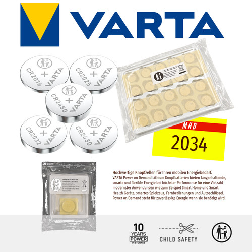 Varta lithium knopfzellen - varta,