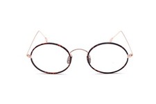 Ovale brille unisex gold - ovale, und