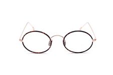 Ovale Brille Unisex GOLD und Leicht Superdünn mit Windsorüberzug 50-20 mm 70416