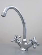 Nostalgie Zweigriff Armatur für Bad Waschtisch Waschbecken Badarmatur  