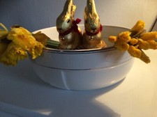 Antike große Schüssel Art Deco Schale Keramik Porzelan mit Goldrand