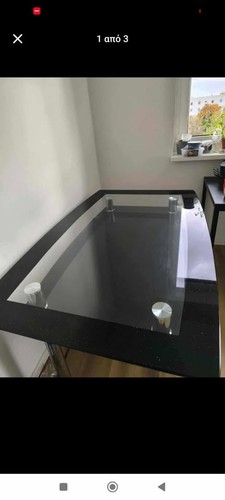 Stilvoller esstisch aus glas - aus,