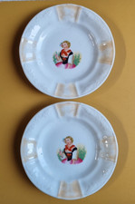 2 alte Porzellanteller mit