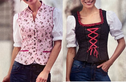 Damen trachten gilet weste - damen,