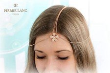 Pierre Lang Schmuck Set Kette Circle + Anhänger Happy Ribbons Blume rosé Gold