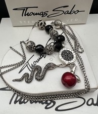 Thomas Sabo Luxus Karma Bead Kette & Schlange & Apfel Rarität 