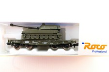 Roco 25596 Schwerlastwagen Rlmmps 651 der DB mit Panzerhaubitze M109 OVP (EM159)