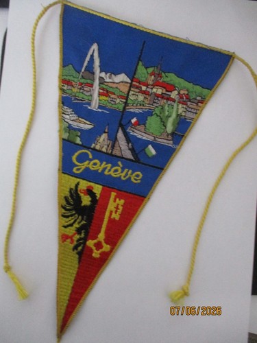 Genfer see alter gestickter - genfer,