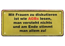 Blechschild lustige Sprüche