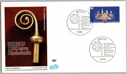 Bund fdc bonn - bonn, 1987