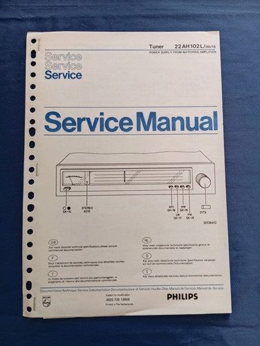 Philips 22ah102l service - philips,
