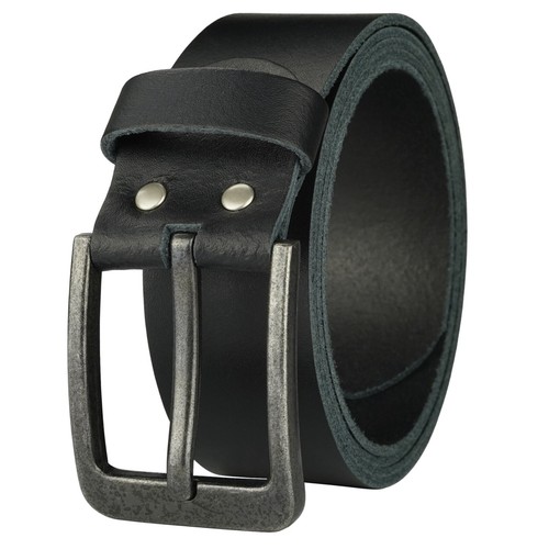 Gürtel leder schwarz 4cm - leder,