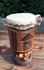 sehr alte 38cm Bongo DRUM trommel Djembe - Afrika